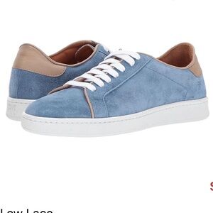 Frye Alexis Low Lace Aqua Suede Sneakers size 8